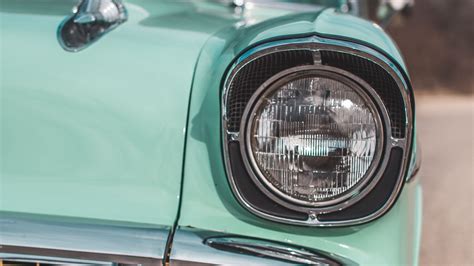 Download wallpaper 1920x1080 headlight, auto, retro, front view full hd ...