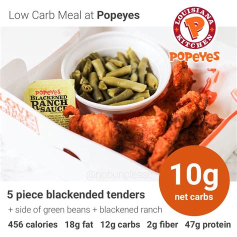 Keto at Popeyes: Low Carb Meal Ideas & Nutrition | Healthy fast food ...