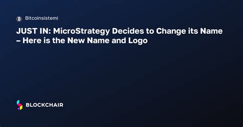 Image result for MicroStrategy Name Change