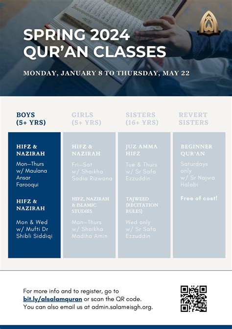 Spring 24 Boys Quran Classes w/ Mufti Dr Shibli Siddiqi, Masjid As ...
