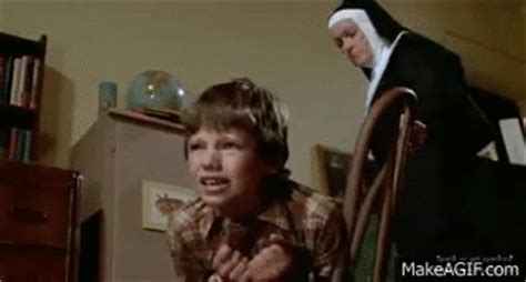 Mean Nun spanking a boy with a belt (Silent Night, Deadly Night ) on ...