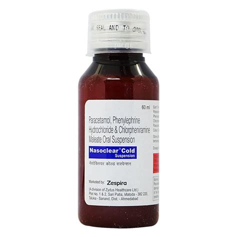 Nasoclear Cold - Bottle of 60ml Suspension : Amazon.in: Health ...