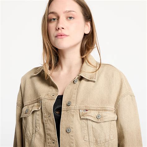 Women's jackets Tommy Jeans Oversized Crop Trucker Jacket Denim ...