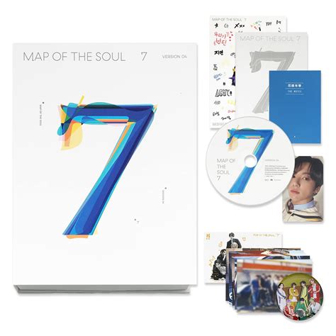 BTS Album - MAP OF SOUL : 7 [ 4 ver. ] Package + Photo Book + Lyric Book + CD + Mini Book ...