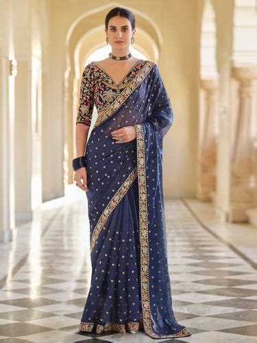 Organza Saree - Buy Designer Sarees Online at Clothsvilla