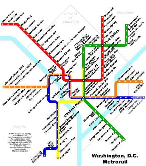 DC Train System Map 的图像结果