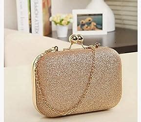 TOOBA Handicraft Beautiful Bling Box Clutch Bag Purse For Bridal ...