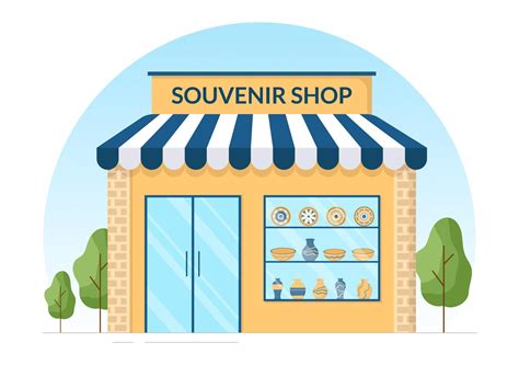 Souvenir Shop with Various the Gifts, Decorative Vases and Jewelry to ...