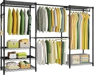 Nimmz Collection;Heavy Duty 6-Tier Expandable Closet Organizer with 4 ...
