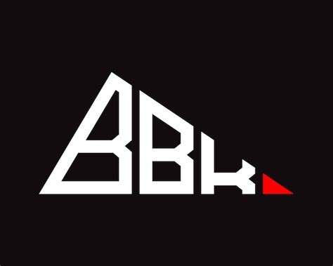 Dreieckförmige BBK-Logo-Design | Premium Vektor