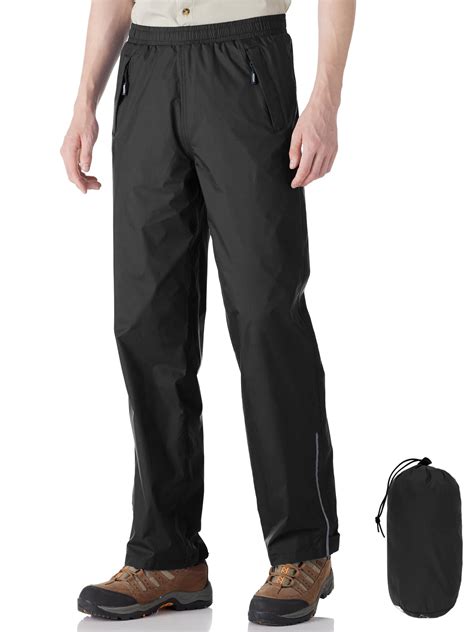 Off Road Ventures Mens Rain Pants Waterproof Windbreaker Lightweight ...