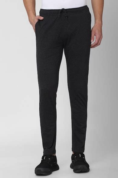 Buy Men GreyTextured Casual Track Pants Online - 695451 | Peter England