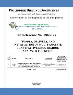 Fillable Online bid reference no. 2022-27 supply, delivery, and ...