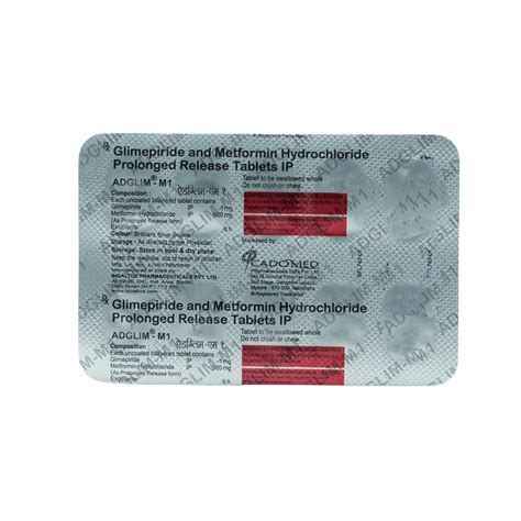 Adglim-M1 - Strip of 10 Tablets : Amazon.in: Health & Personal Care