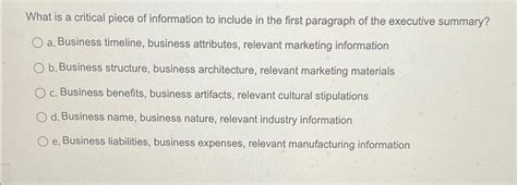 Critical Information Summary Example 的图像结果