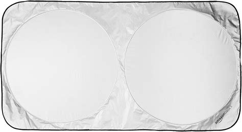 amazon basics-Polyester Car Windshield Sun Shade| Extra Large| Black ...