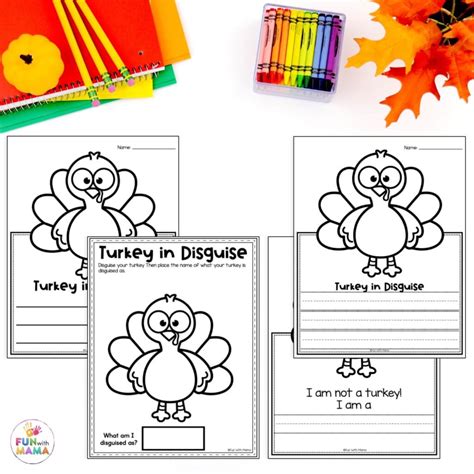 FREE Turkey In Disguise Project Template