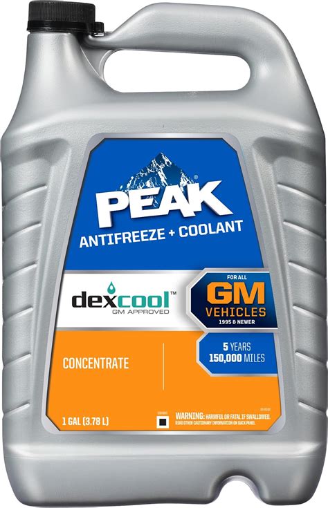 Amazon.com: PEAK DEX-Cool® Antifreeze + Coolant, Premium Engine Coolant ...