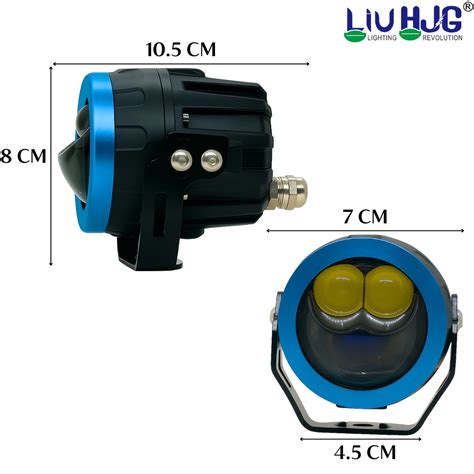 LIU HJG 3 Lens LED Super Bright fog Light Waterproof & Heat Dissipation ...