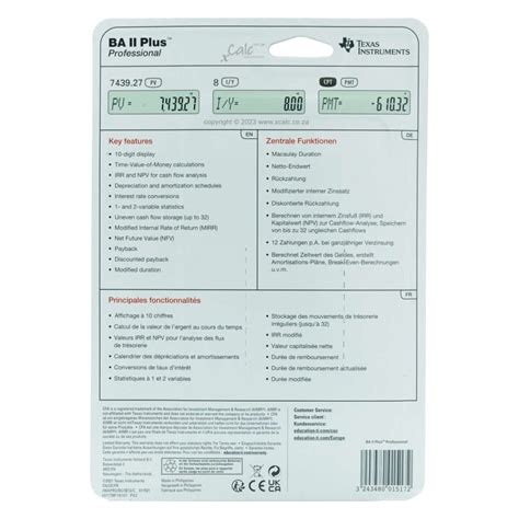 Using BA 2 Plus Calculator 的图像结果