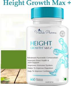 visalak pharma "Height Growth Max Plus" 60 Veg capsules 100% Organic ...