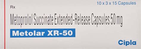 Metolar XR 50 Capsule: Uses, Side Effects, Price, Dosage & More Info ...