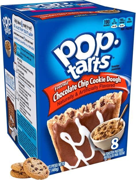 Kellogg's Frosted Chocolate Chip Cookie Dough Pop Tarts 400g : Amazon ...
