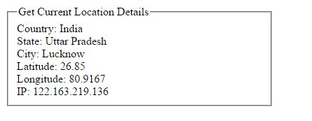 Image result for JavaScript Code to Get Current Location