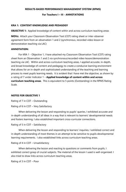 Image result for Sample Lesson Plan with Annotation Pmes