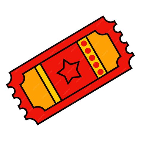 Red raffle ticket clipart vector art and illustration | Premium AI ...