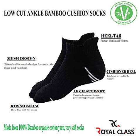 Buy RC. ROYAL CLASS Men's Ankle Low Cut Length Terry Towel Bamboo ...