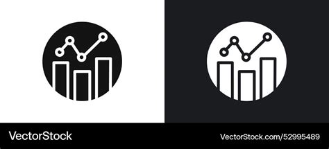 Data visualisation icon linear graphics set Vector Image