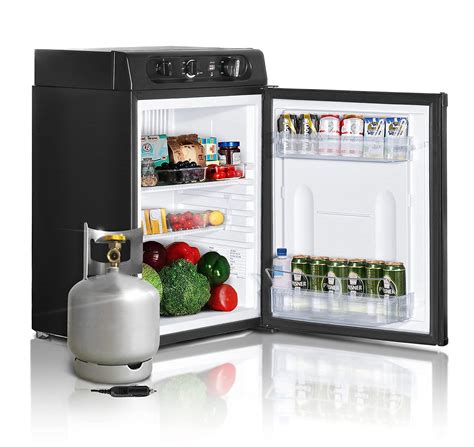 Buy SMETA Propane Refrigerator 12v Mini Fridge 3-Way RV Fridge without ...
