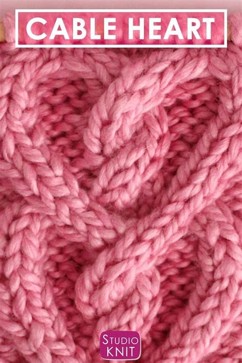 Image result for Cable Knit Heart Pattern