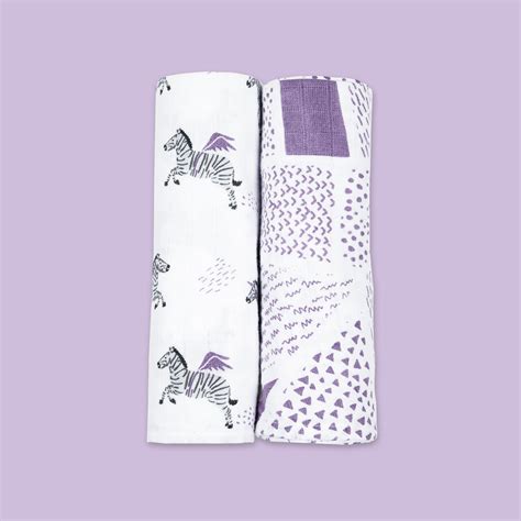 Organic Cotton Muslin Swaddles – Zebra | Masilo Organic Baby