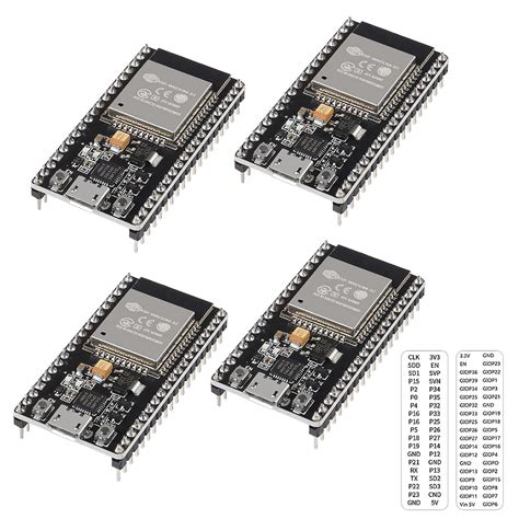 ACEIRMC 4pcs ESP32S ESP32 Development Board 38 Pins WiFi Bluetooth 2 ...