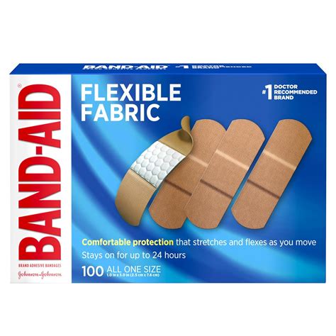 All One Size 1, 100 Count : Band-Aid Brand Flexible Fabric Adhesive ...