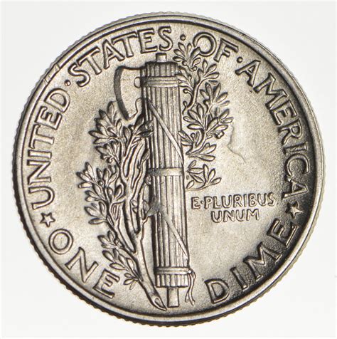 Ch AU/Unc 1944 Mercury Liberty Dime - 90% Silver - High Grade ...