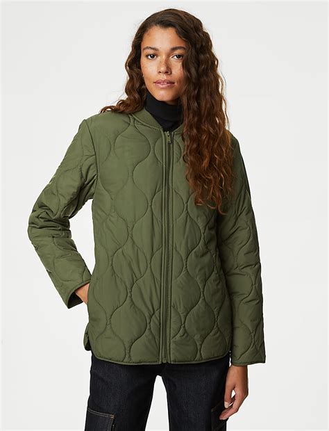 Buy Recycled Thermowarmth™ Lightweight Quilted Jacket at Marks & Spencer