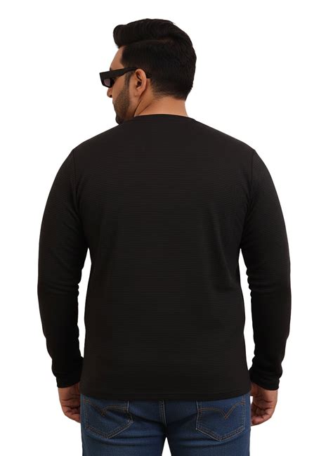 Moon Crush Textured Full Sleeve Plus Size Tee – Unstandard clothing