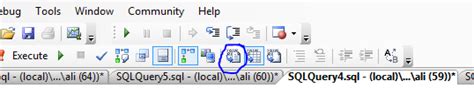 Image result for SQL Server Management Studio Execute Query