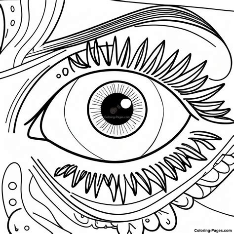 Eye Coloring Page | Coloring-Pages.com
