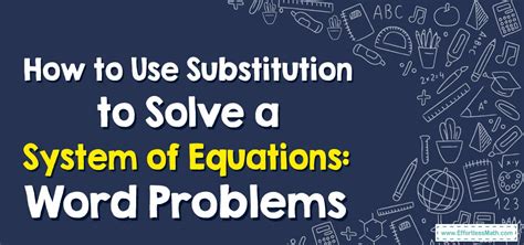 How to Substitute Equations Math Problems 的图像结果
