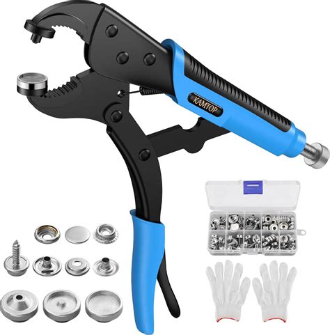 Amazon.com: Kamtop Snap Fastener Tool Kit - Adjustable Snap Fastener ...