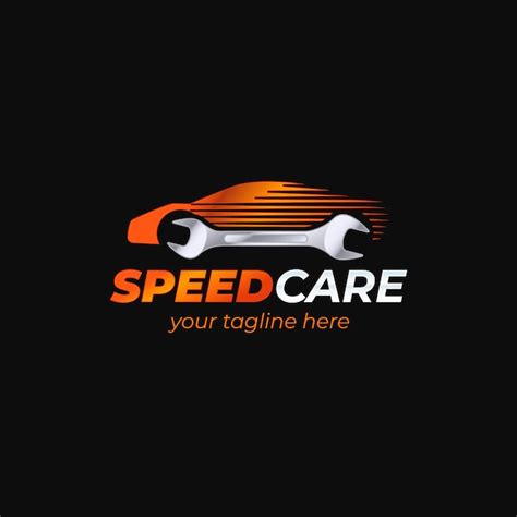 Gradient car service logo template | Free Vector