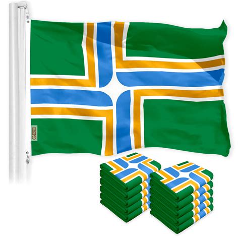 Portland City Flag 3x5 Ft 10-Pack 150D Printed Polyester By G128 ...