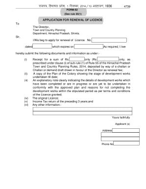 Fillable Online himachalforms nic FORM-52 Fax Email Print - pdfFiller