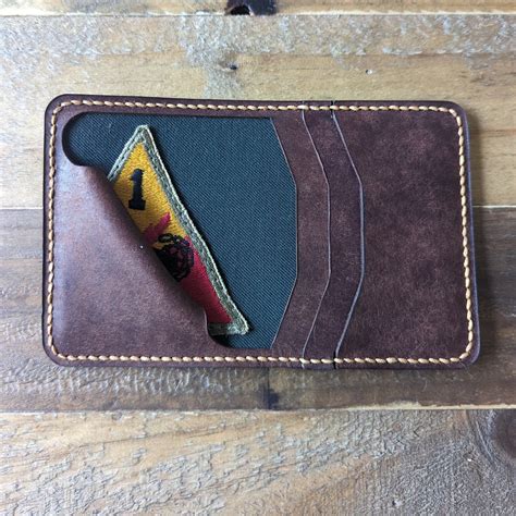 101st Airborne Leather Wallet U.S. Army Custom Veteran Military gift ...