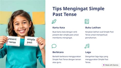 Materi simple past tense untuk anak sekolah | PPT