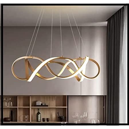 Buy CITRA 3 Ring Rose Gold Body Modern LED Chandelier for Dining Living ...